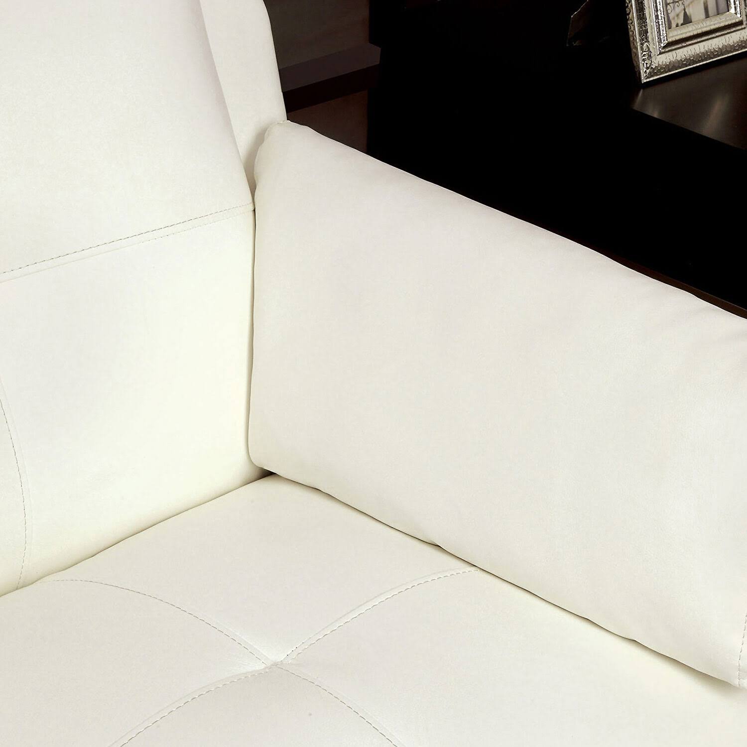 White Loveseat C47936