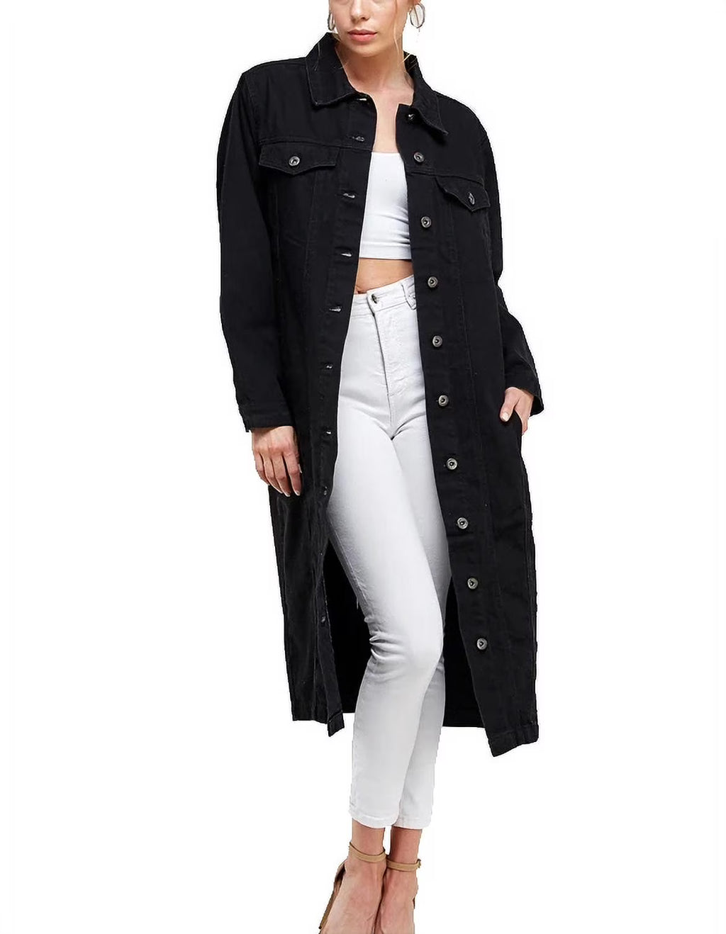 Black Oversize Denim Jean Jacket C882