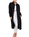 Black Oversize Denim Jean Jacket C882