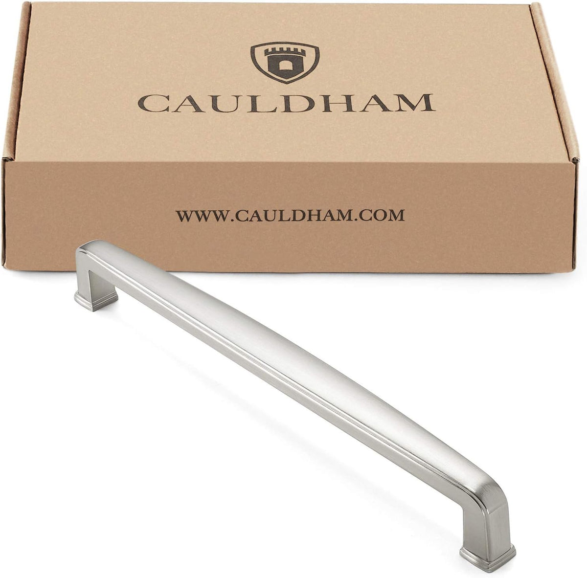 10 Pack Solid Kitchen Cabinet Handles, Satin Nickel Y14364