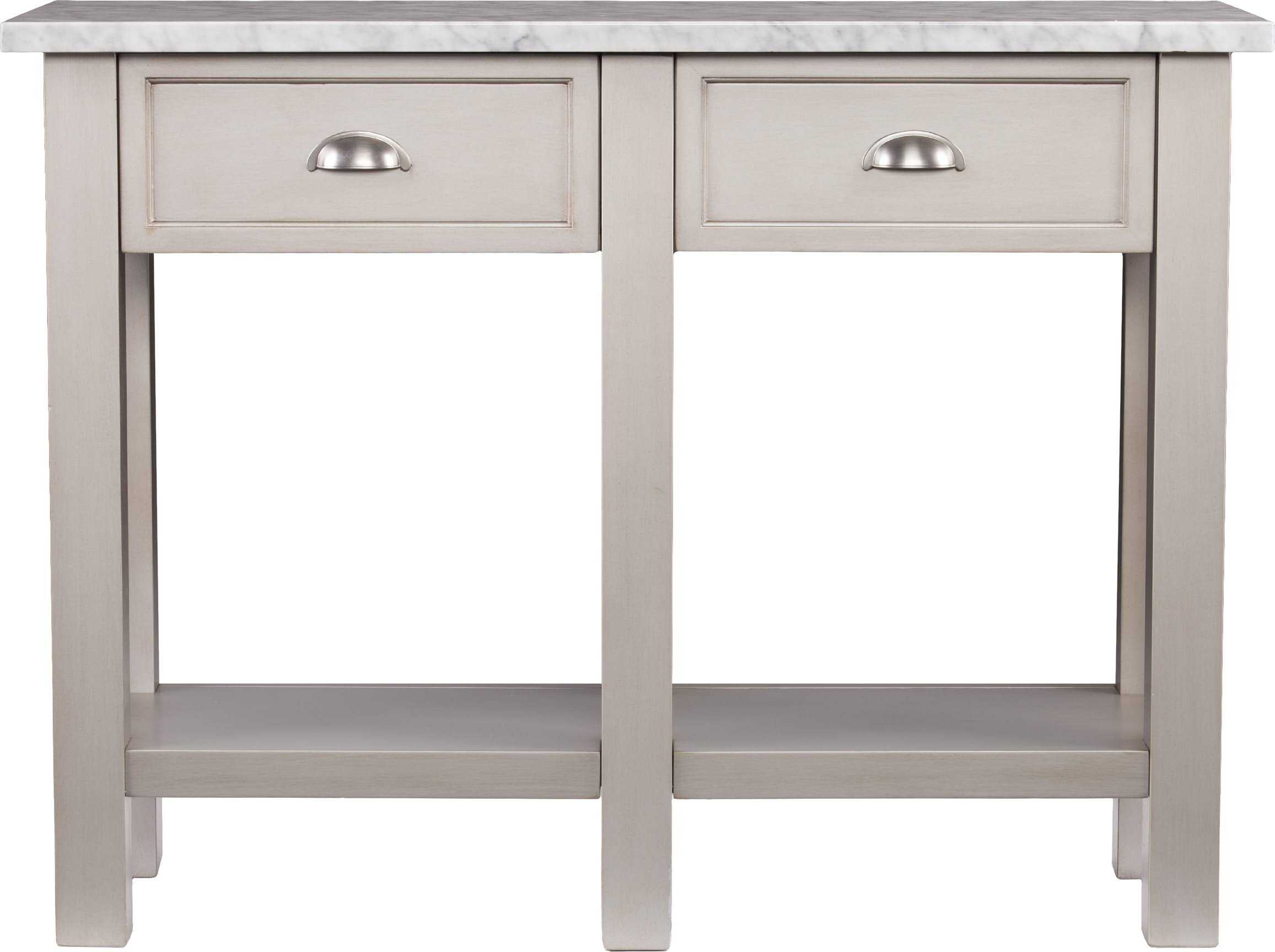 Faux Marble Rectangular Console Table X400947