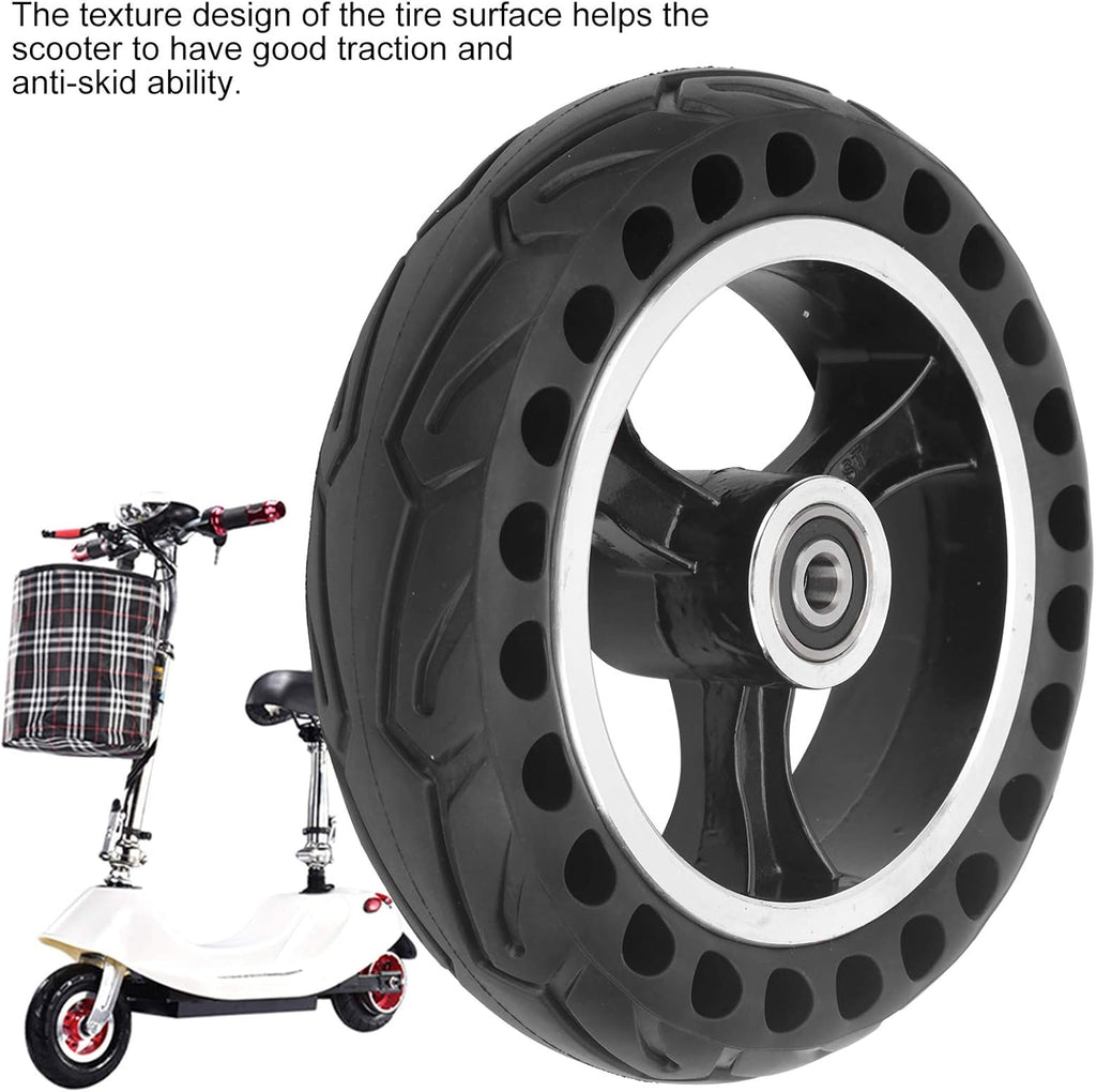 ExplosionProof Solid Rubber Scooter Tire 200x50 8inch Hub Pack of 2 N391701