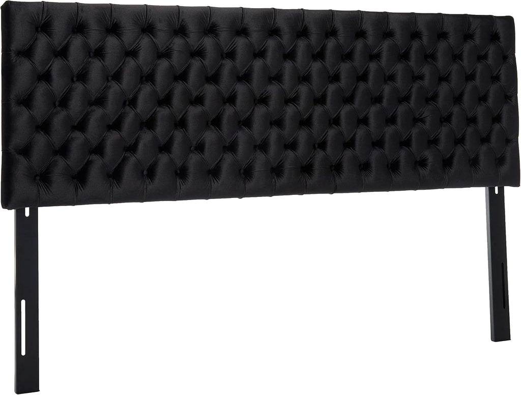 Tufted Velvet Headboard, King / Cal King, Cobalt / Black K605560