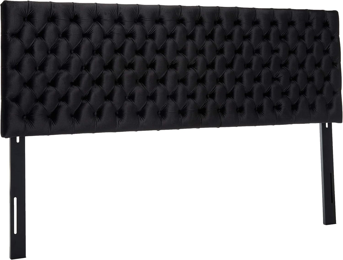 Tufted Velvet Headboard, King / Cal King, Cobalt / Black K605560