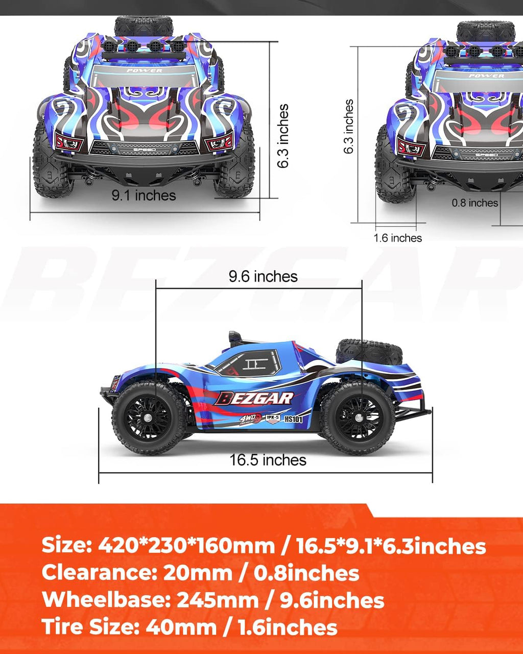 1:10 Scale 4WD Electric Remote Control Truck S1429