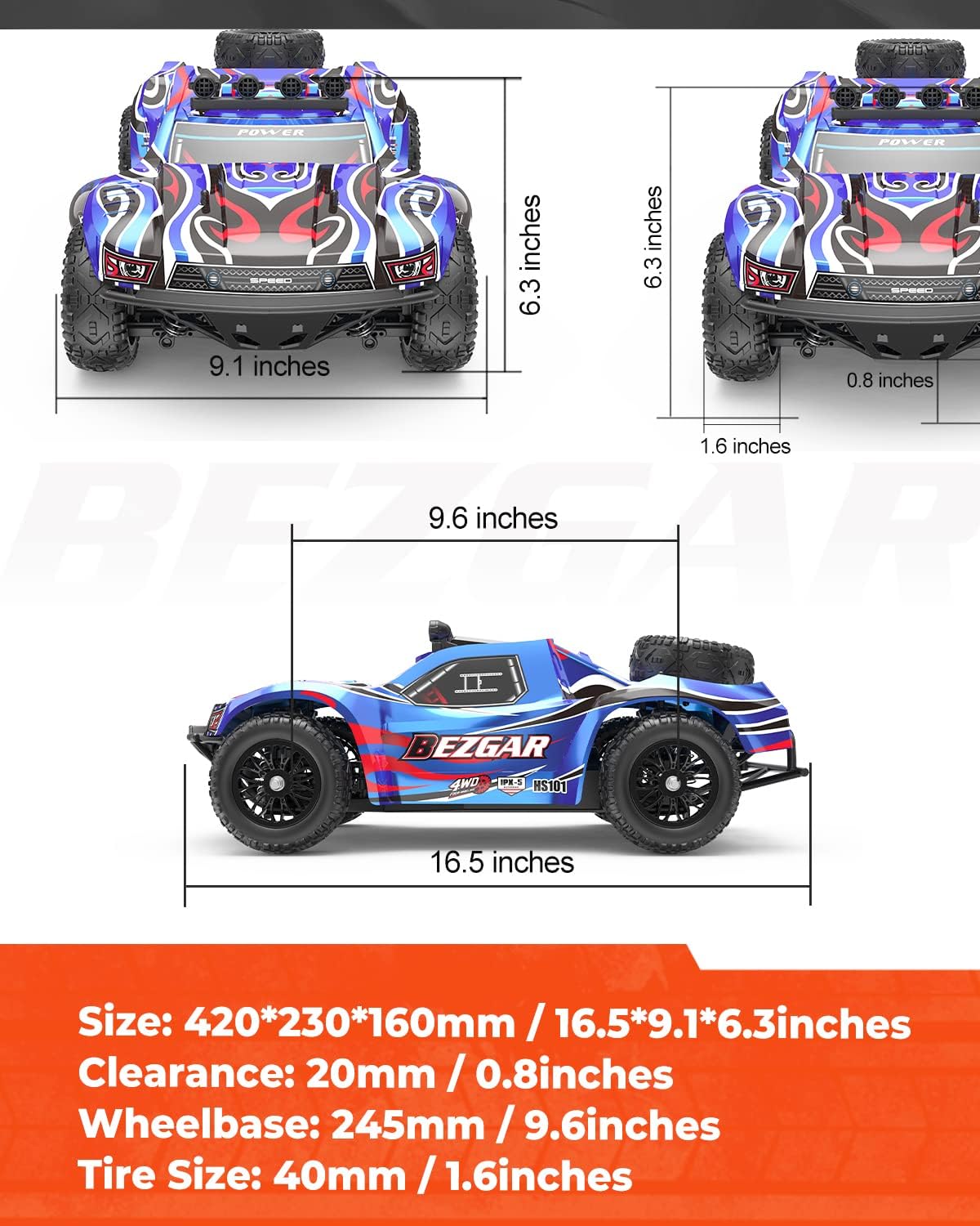 1:10 Scale 4WD Electric Remote Control Truck S1429