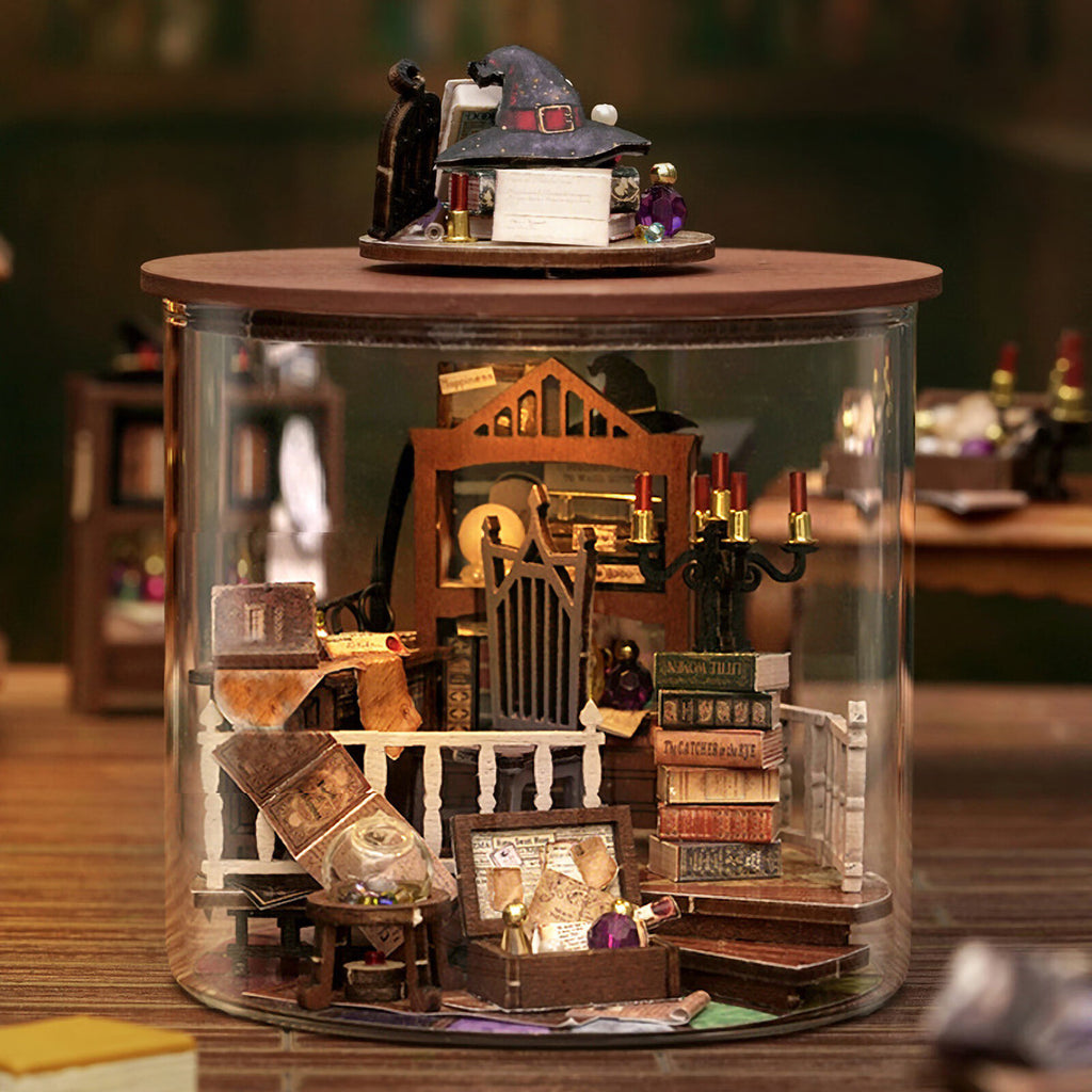 DIY Miniature Dollhouse Kit with LED A874199