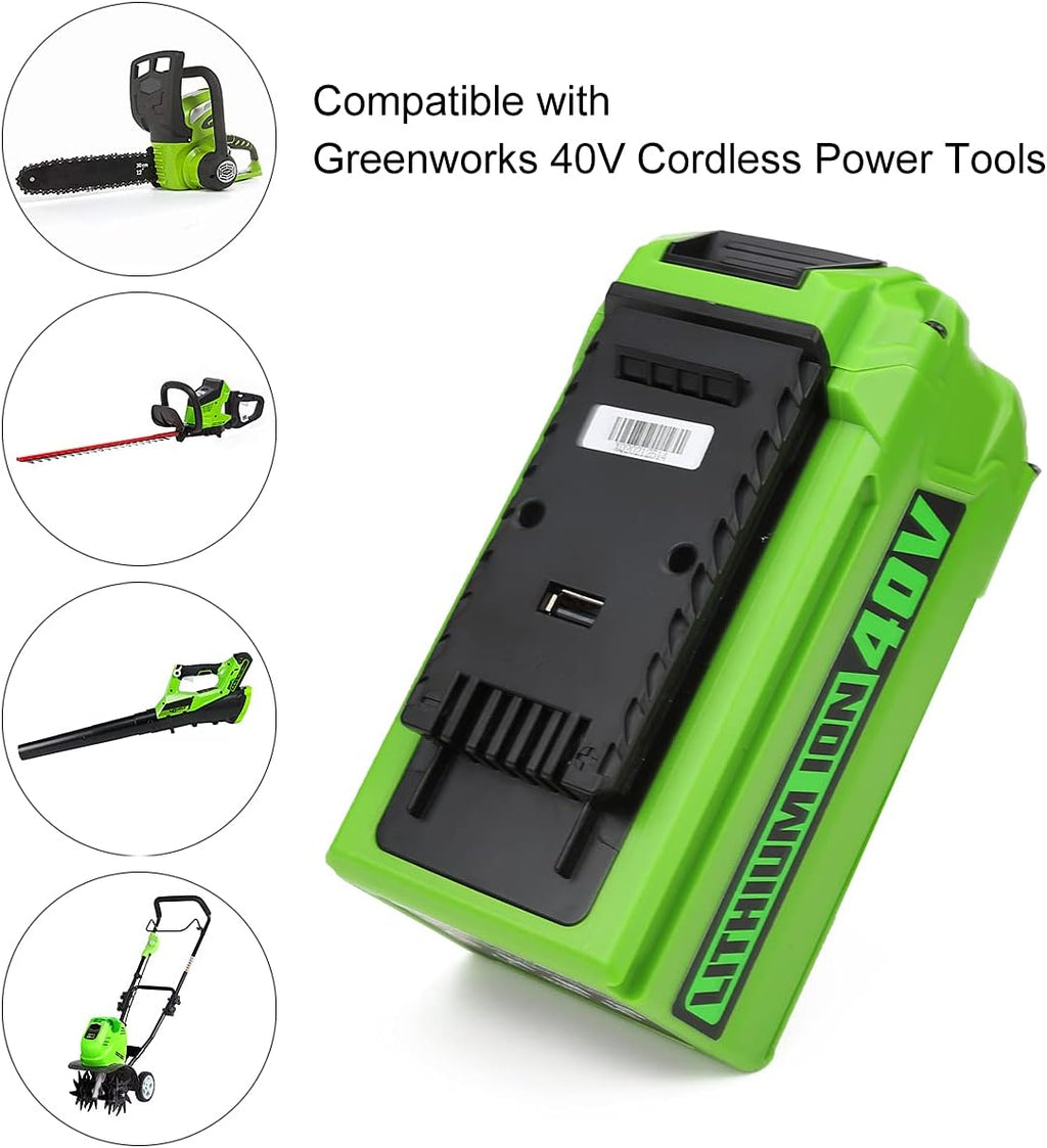 40V 6.0Ah Replacement Lithium Battery Pack of 2 K208