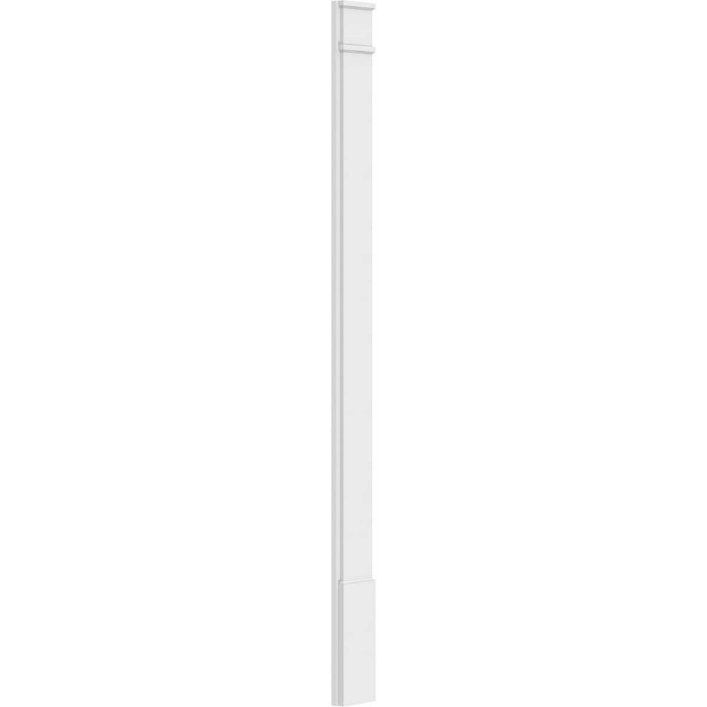 Plain PVC Pilaster with Standard Capital & Base (Pair) F20352