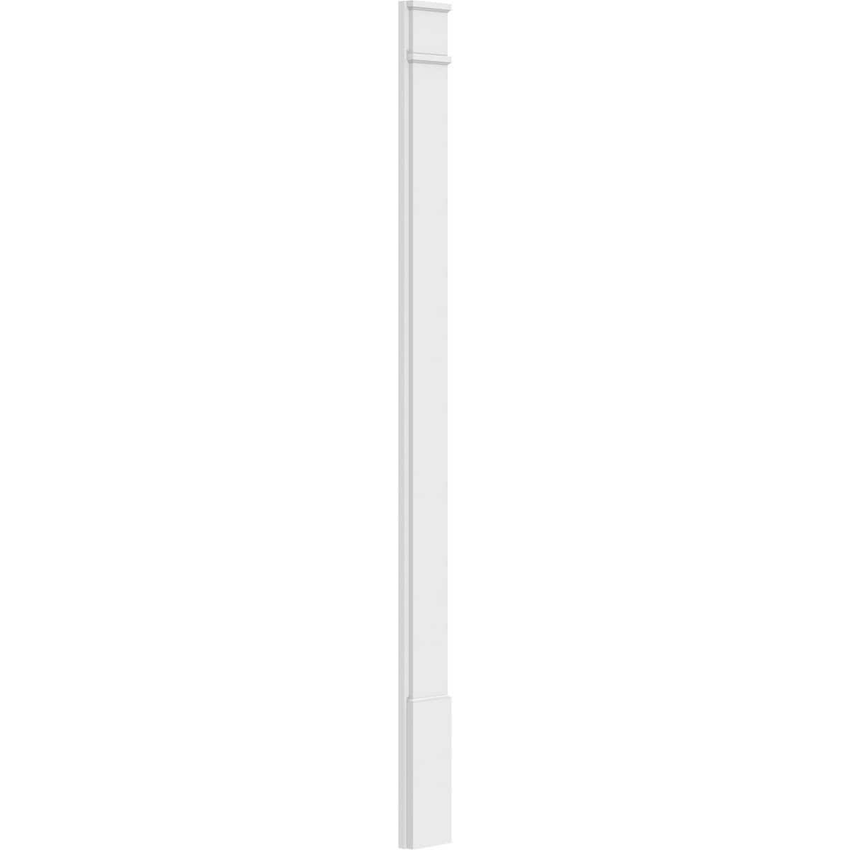 Plain PVC Pilaster with Standard Capital & Base (Pair) F20352
