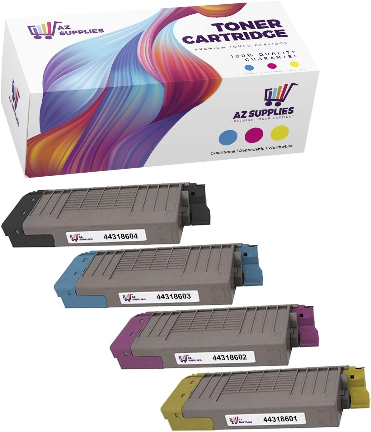 Compatible Toner Cartridge 4-Packs for Okidata Oki C711 E852