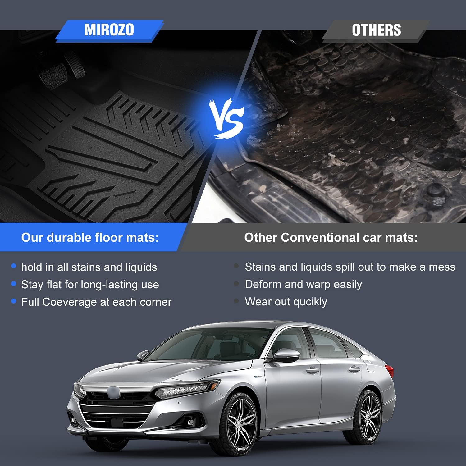 Black All Weather Automotive Floor Mats L238159
