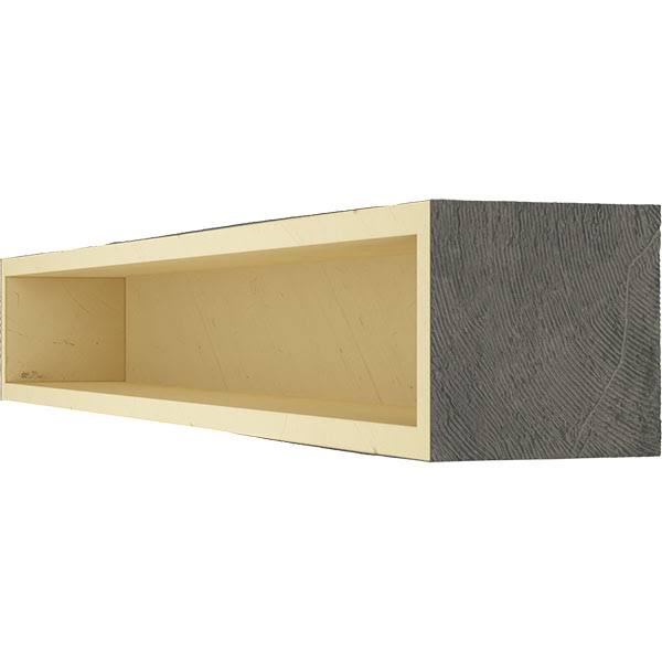 Sandblasted Faux Wood Fireplace Mantel, Aged Ash W742471