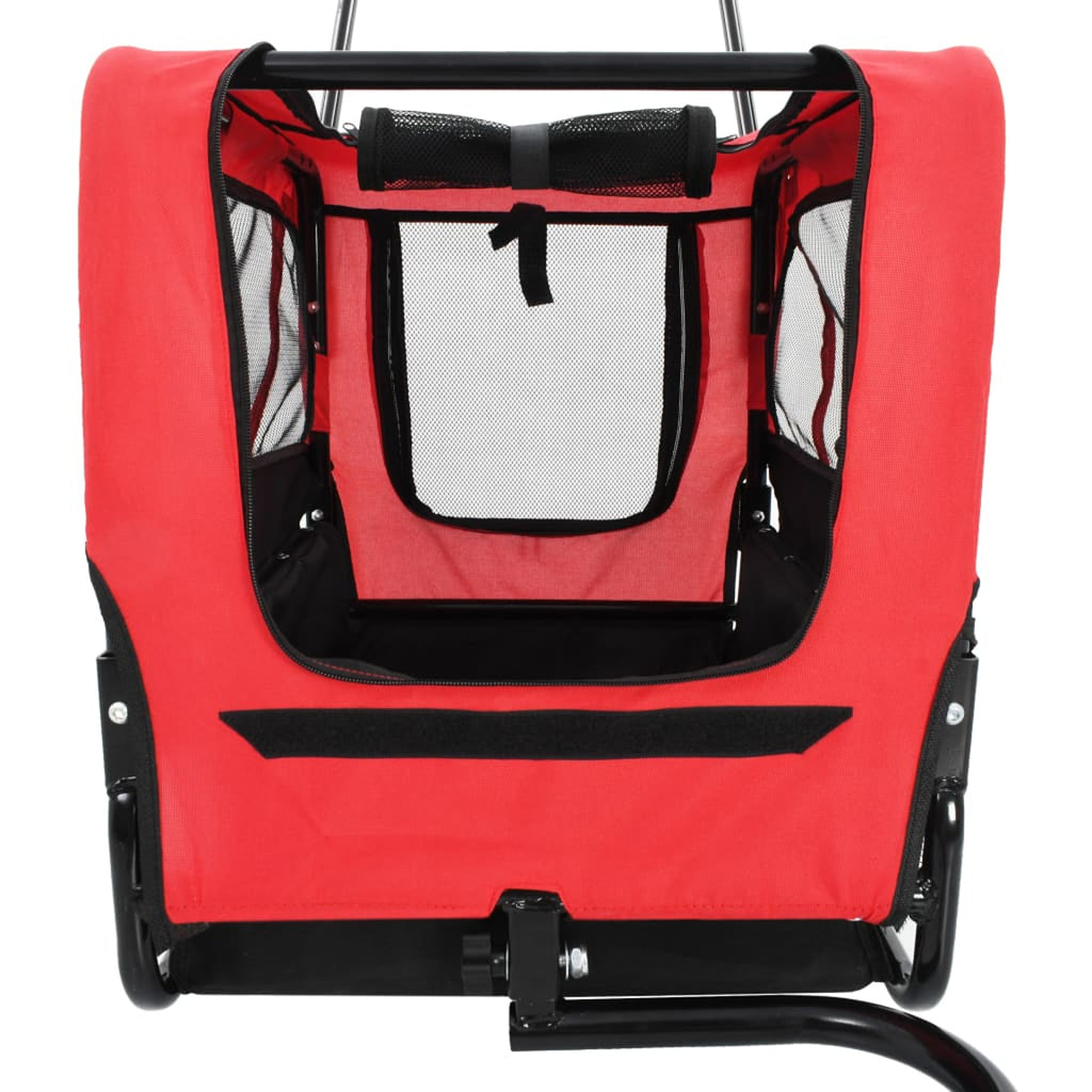 Red and Black Pet Bike Trailer Jogging Stroller Q199