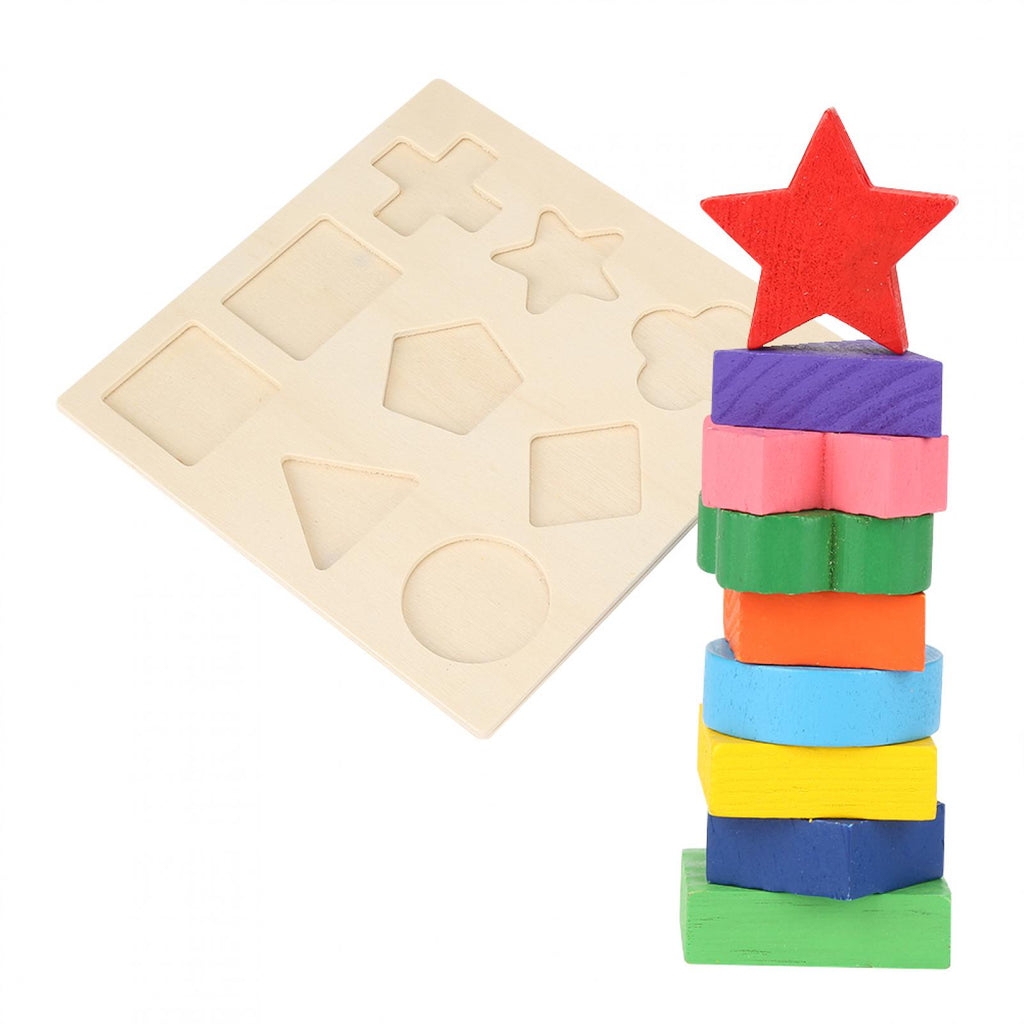 Wooden Shape Peg Puzzle Board Toy for Toddlers L1149