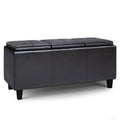 Tray Storage Ottoman with Lift Up Lids Tanners Brown Z369022