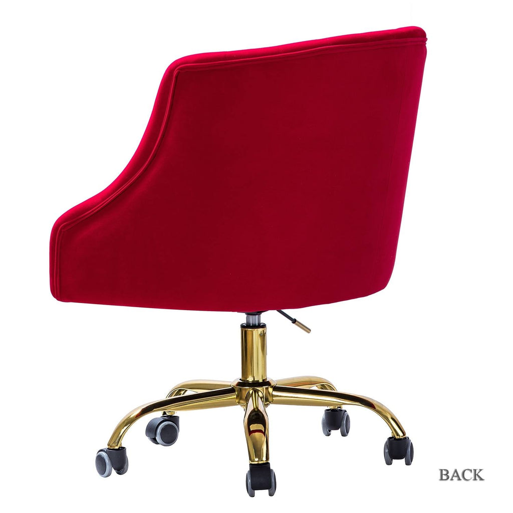 Grey Swivel Height Adjustable Task Chair with Gold Base I1617