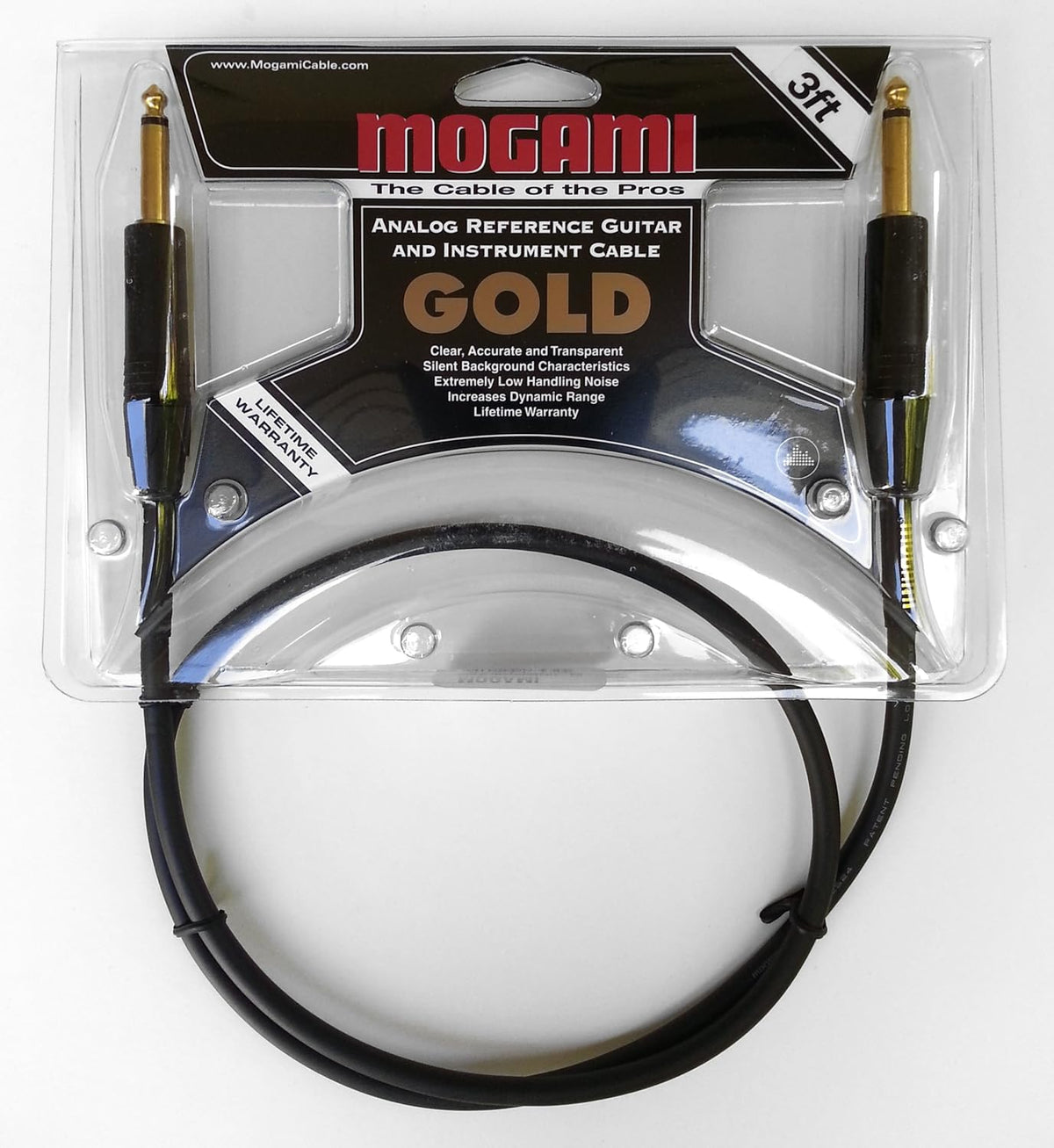 10 Foot Pack of 2 Gold Instrument Cable B16154