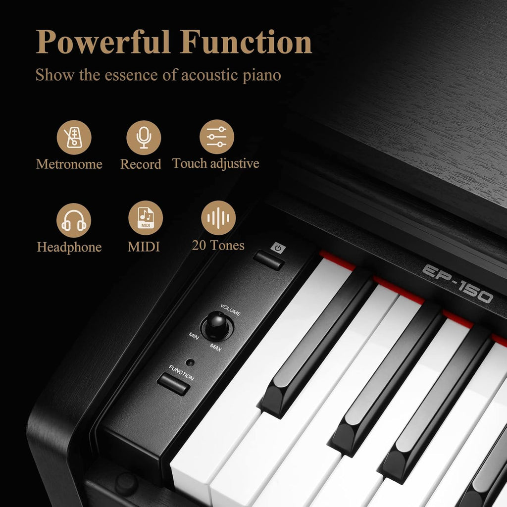 88-Key Digital Piano with Weighted Keys P4742