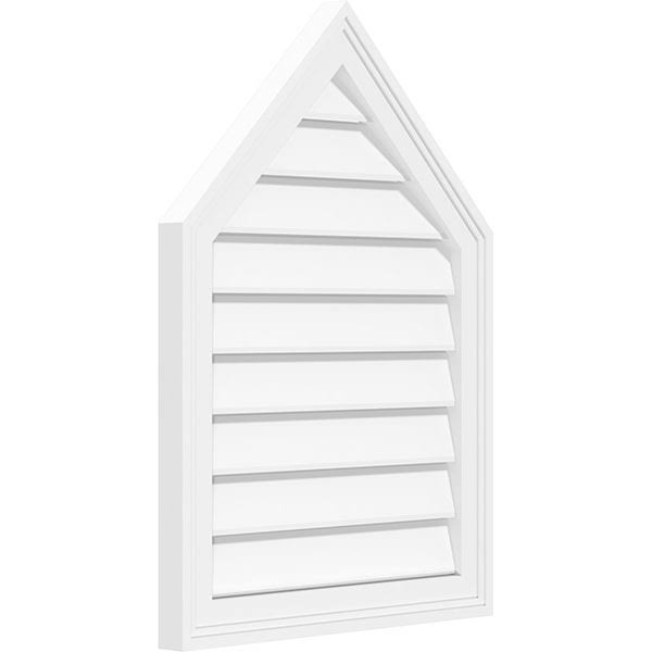 Peaked Top Surface Mount PVC Gable Vent Y77966