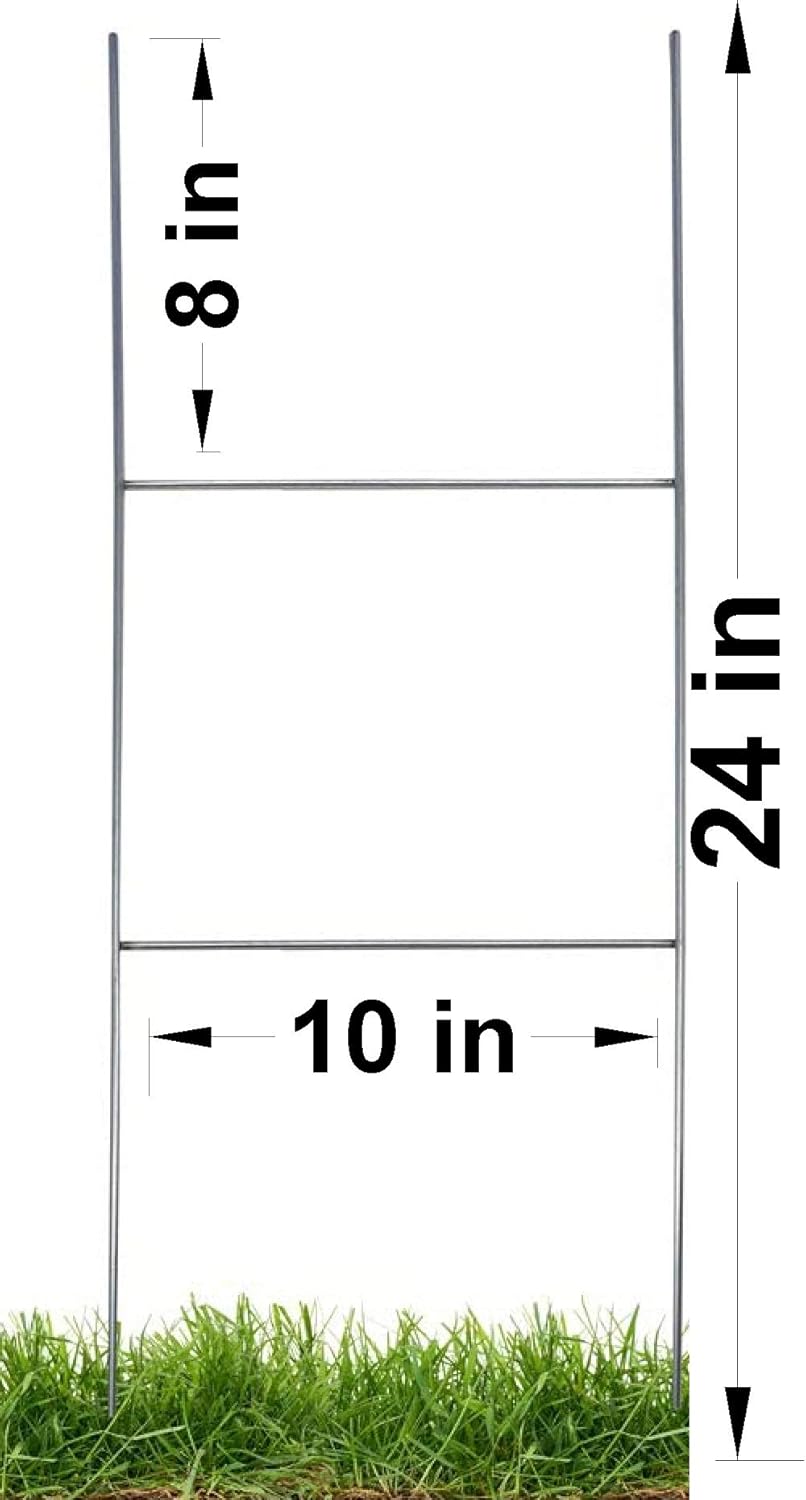 White Signs Board and Metal Stake, Pack of 2 A91775