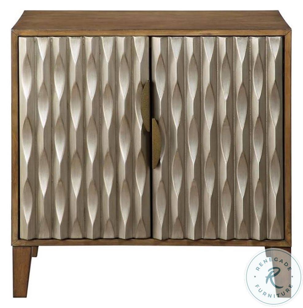 Two Door Cabinet Fossil Brown Metallic W950694