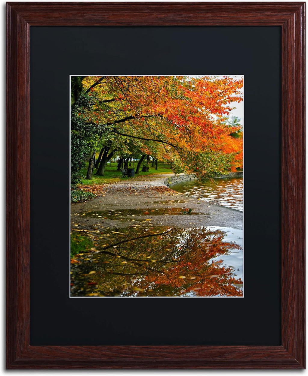 Black Matte Artwork, 16 by 20-Inch, Wood Frame X363