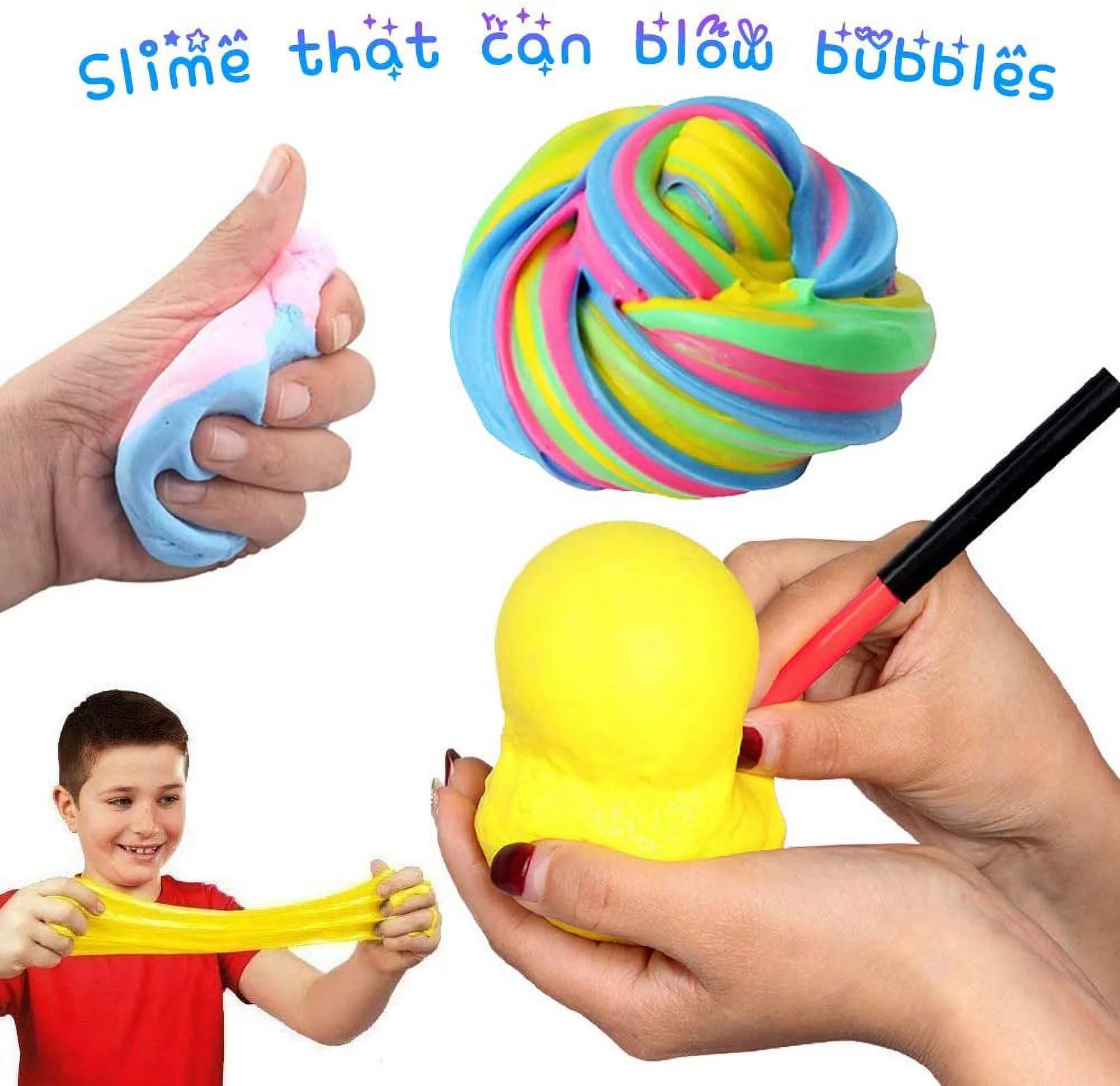 Fluffy Floam Slime Stretchy Soft Clay Toys Non-Toxic E812