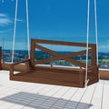 Brown Wood Garden Swing for Adult R296956