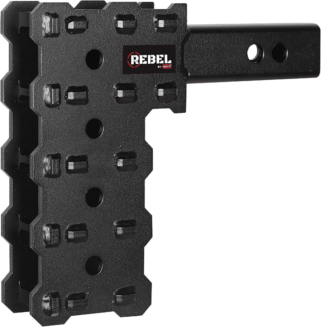 Tactical Series-2 Hollow Shank 4 Position 7 Drop 7k Plate Hitch L55735