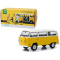 1978 Volkswagen Type 2 Bus Yellow with White Top 1/18 Diecast Model S60864