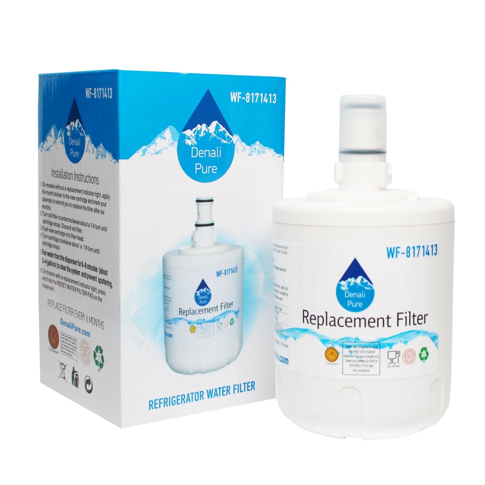 2-Pack Replacement Refrigerator Water Filter Cartridge D397384