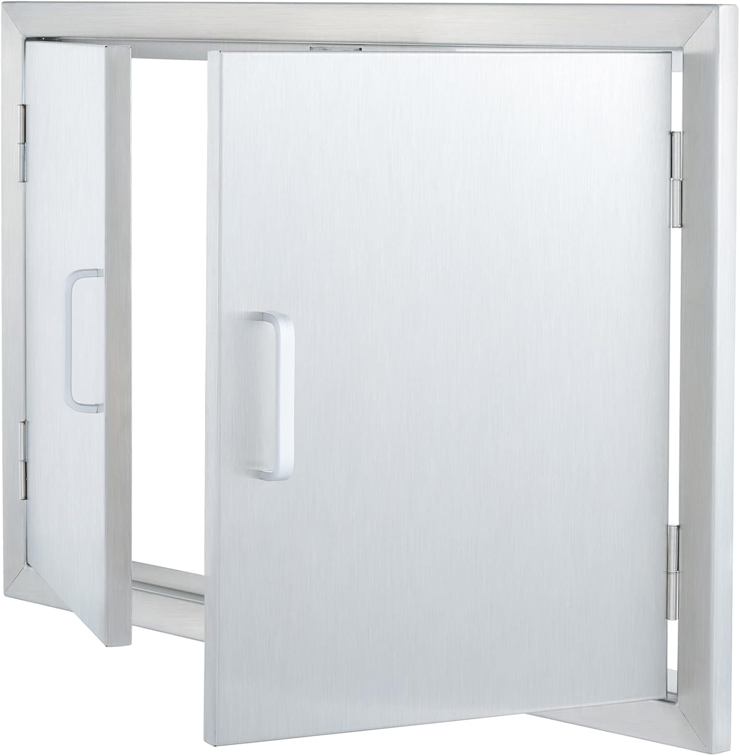 28 W x 19 H Weatherproof 304 Stainless Steel Double Access Door P980094