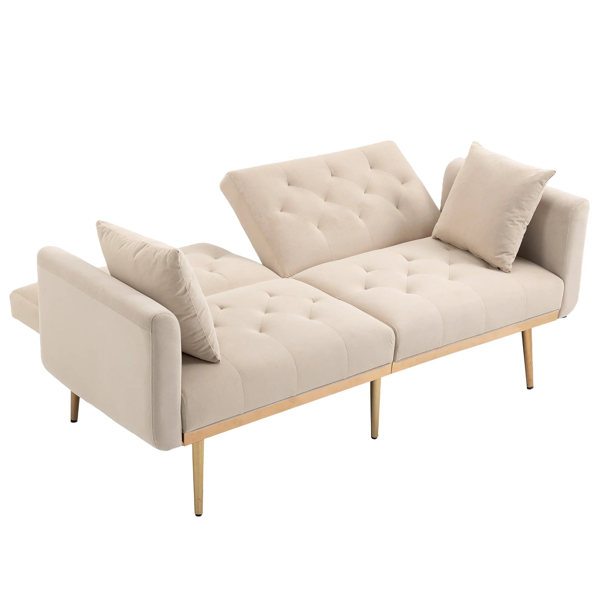 Velvet Sofa with Metal Feet C22791