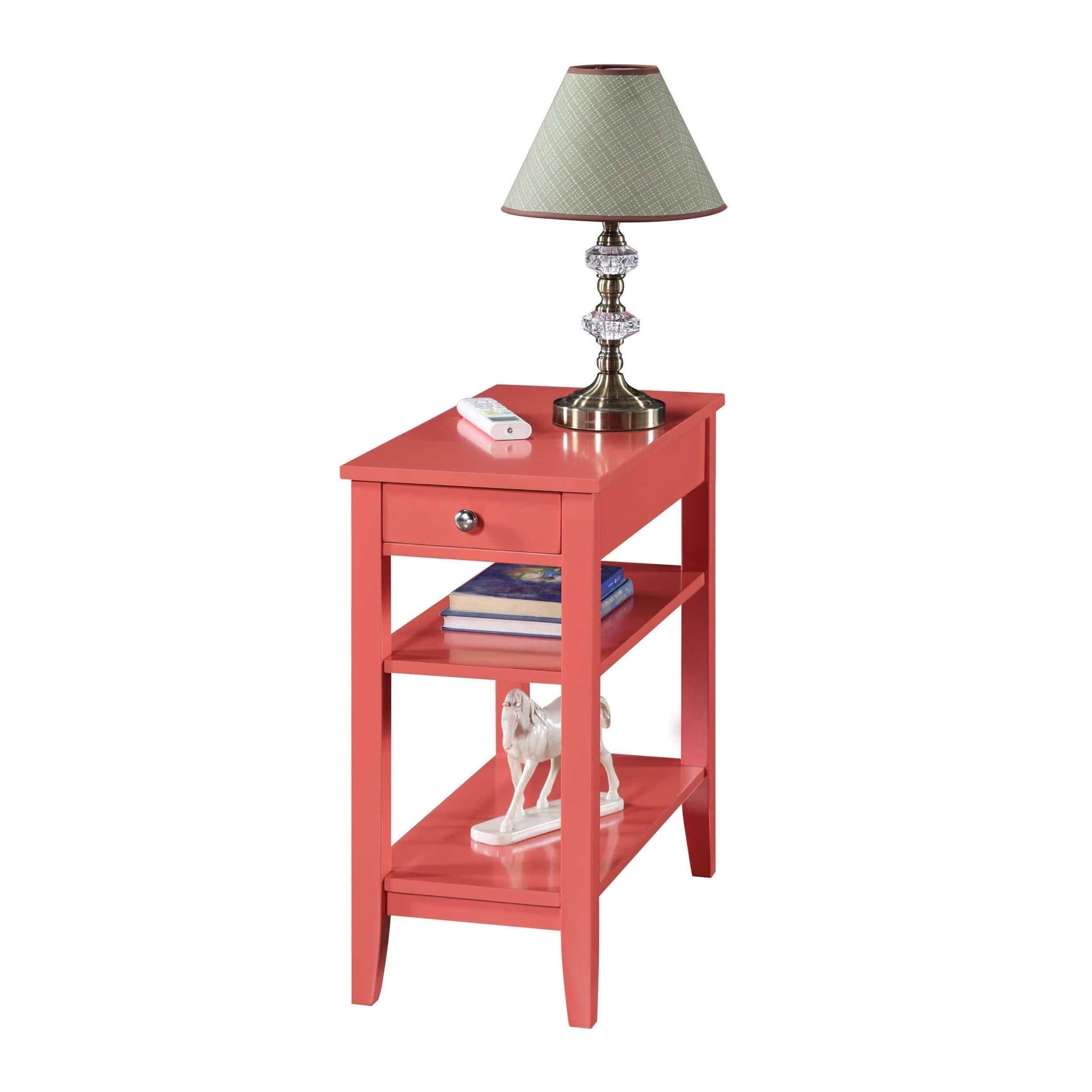 Three Tier End Table with Drawer Z967784