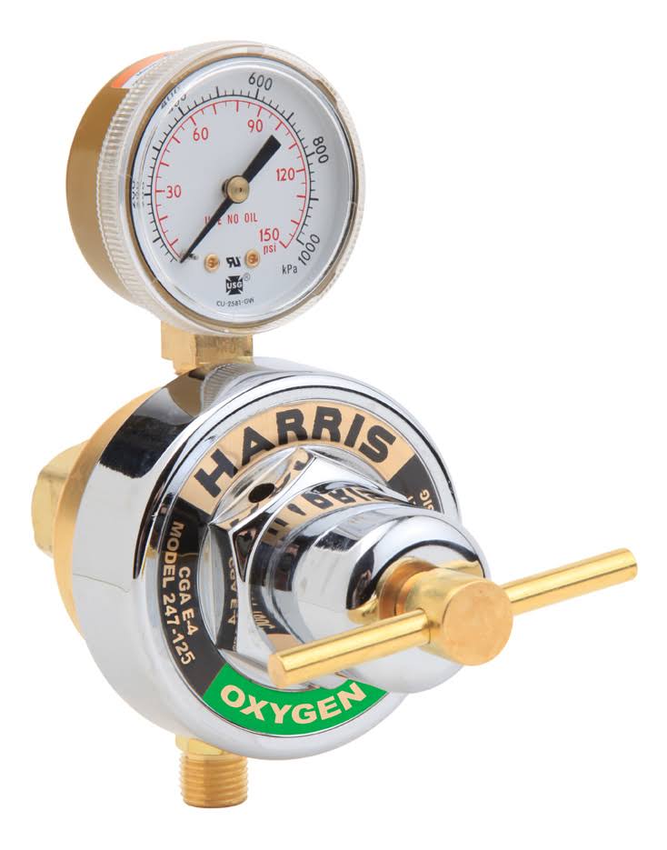 Forged Brass Pipeline Welding Pressure Regulator, 0 - 50 Psig J91634