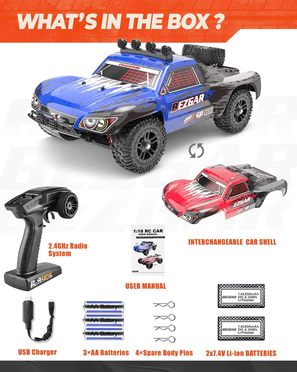 1:10 Scale 4WD Electric Remote Control Truck S1429