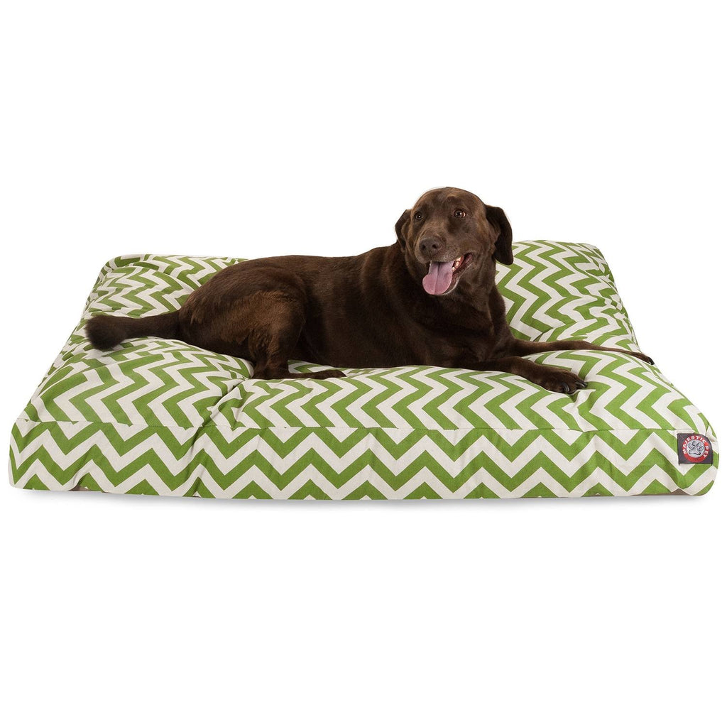 Sage Chevron Rectangle Pet Bed G9464