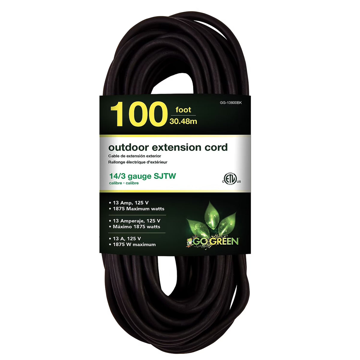 14/3 100 Ft SJTW Outdoor Extension Cord Y910