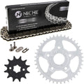 Drive Sprocket Chain Combo Front 12 Rear 40 Tooth 520NZ Standard 88 Links Pack of 2 H98933