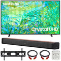 65 inch Crystal UHD 4K Smart TV with Soundbar, TV Wall Mount Bracket and Surge Adapter O114381