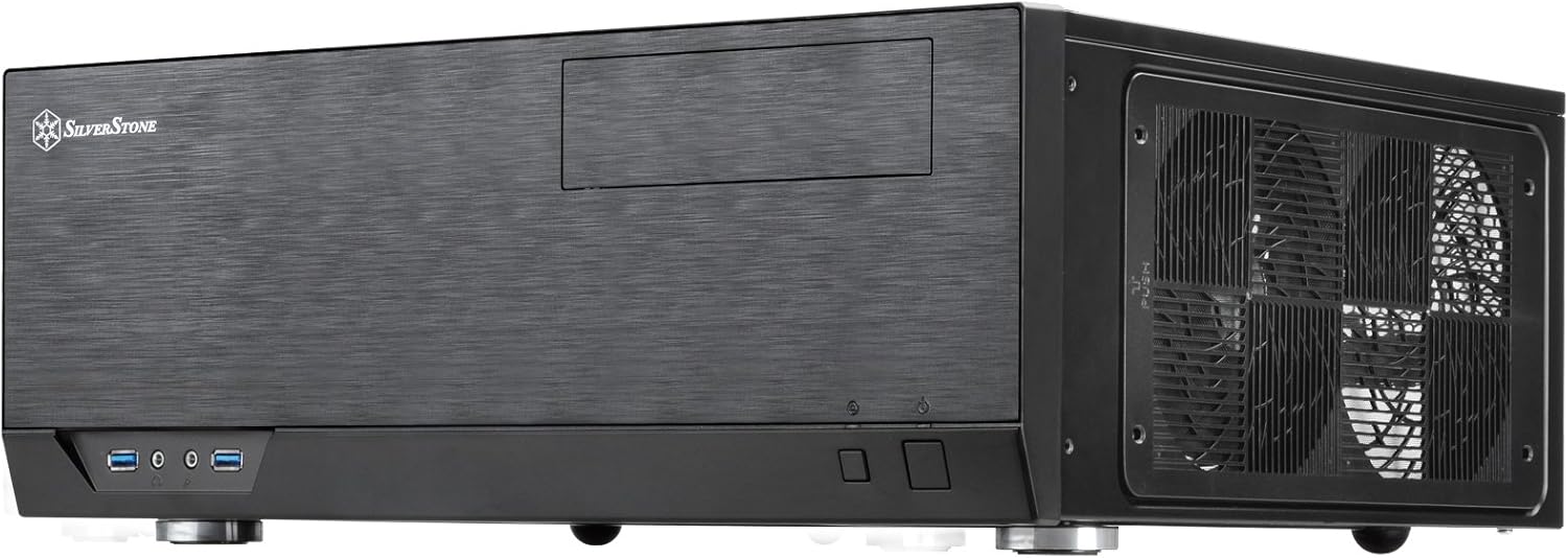 Black Aluminum HTPC Computer Case Q37173