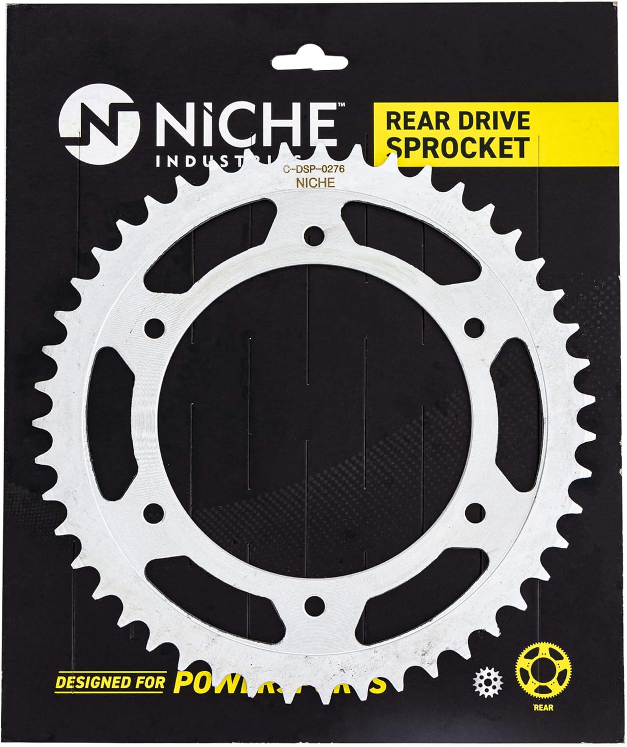 Drive Sprocket Chain Combo Front 16 Rear 47 Tooth 520NZ Standard 112 Links Pack of 2 G735
