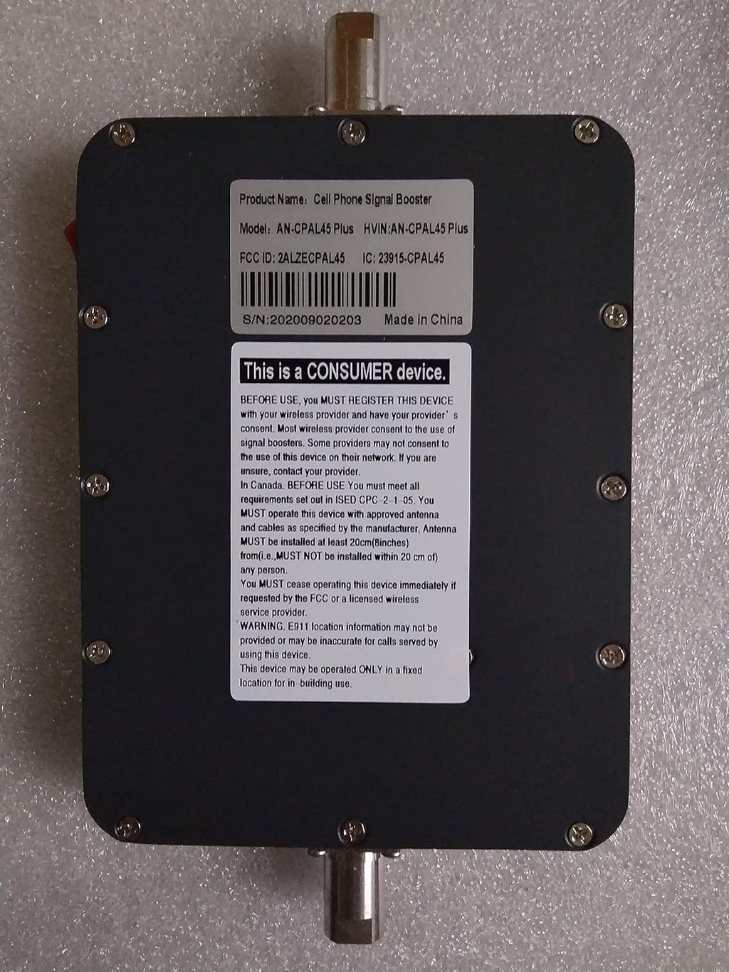 5 Band Cellular Signal Booster for RV Q204113