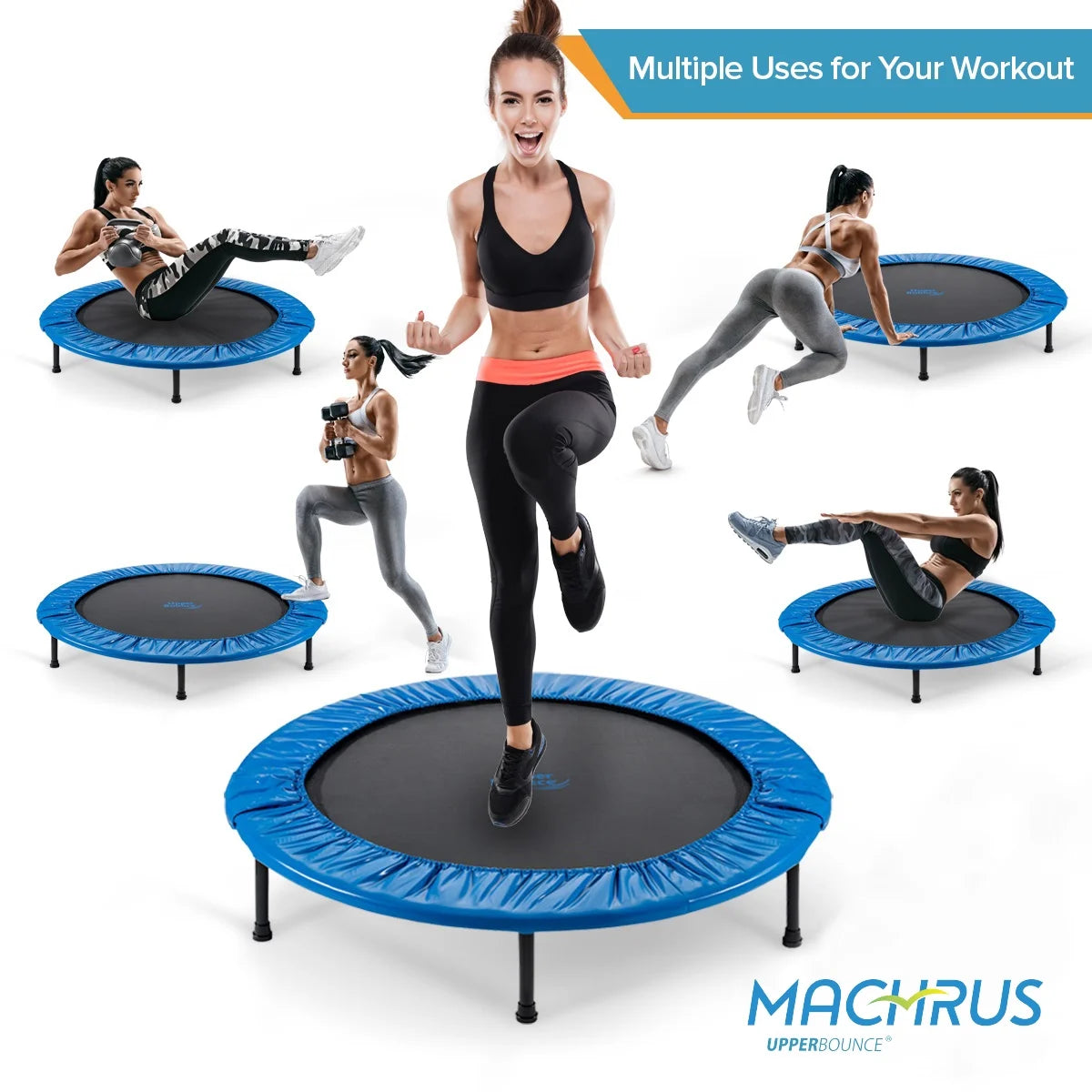 Mini Exercise Trampoline Foldable 36" with Bag E600076