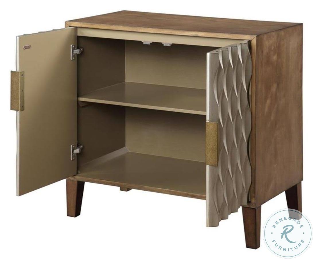 Two Door Cabinet Fossil Brown Metallic W950694
