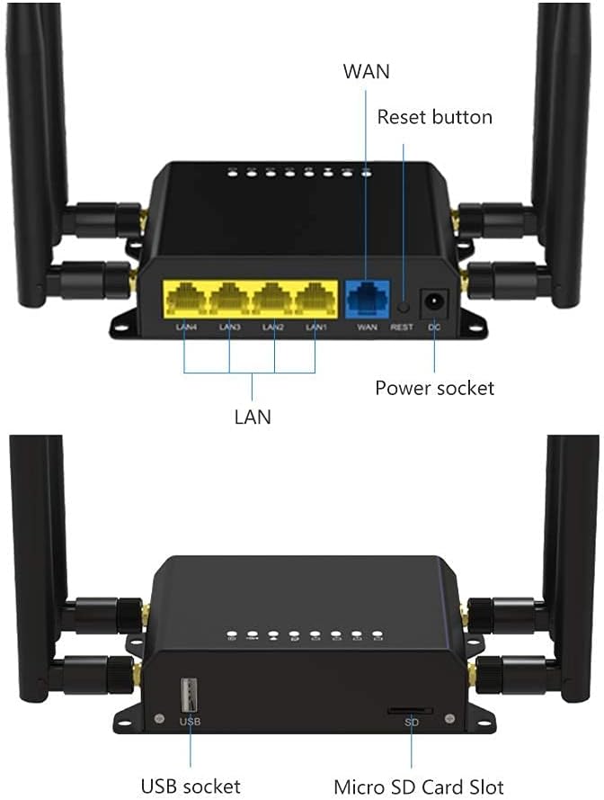 300 Mbps Cat4 Wireless Wi-Fi Router with Metal Case H826
