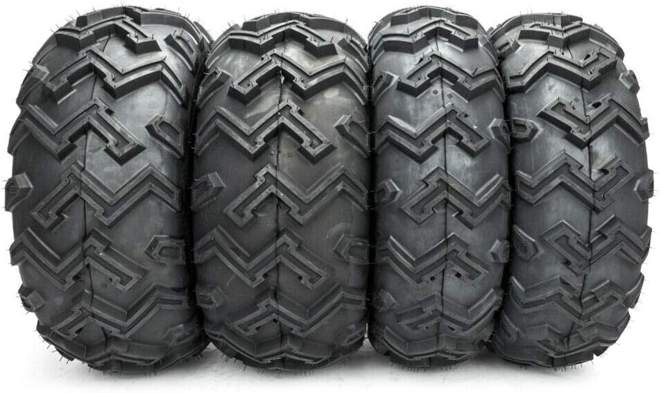 4PCS 25x8-12 Front & 25x10-12 Rear 6 Ply ATV/UTV Tubeless Tires A80319