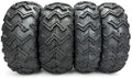 4PCS 25x8-12 Front & 25x10-12 Rear 6 Ply ATV/UTV Tubeless Tires A80319
