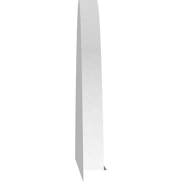 62x22W x 16-1/2H x 2P Segment Arch Sunburst PVC Pediment V75154
